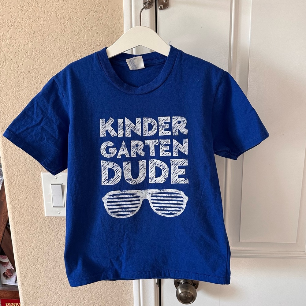 Kindergarten Boys Blue Tee Size Small (7-8yrs)